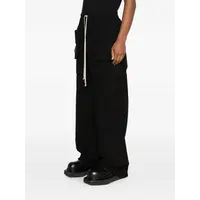 PANTALONI CREATCH WIDE CARGO DRAWSTRING BLACK