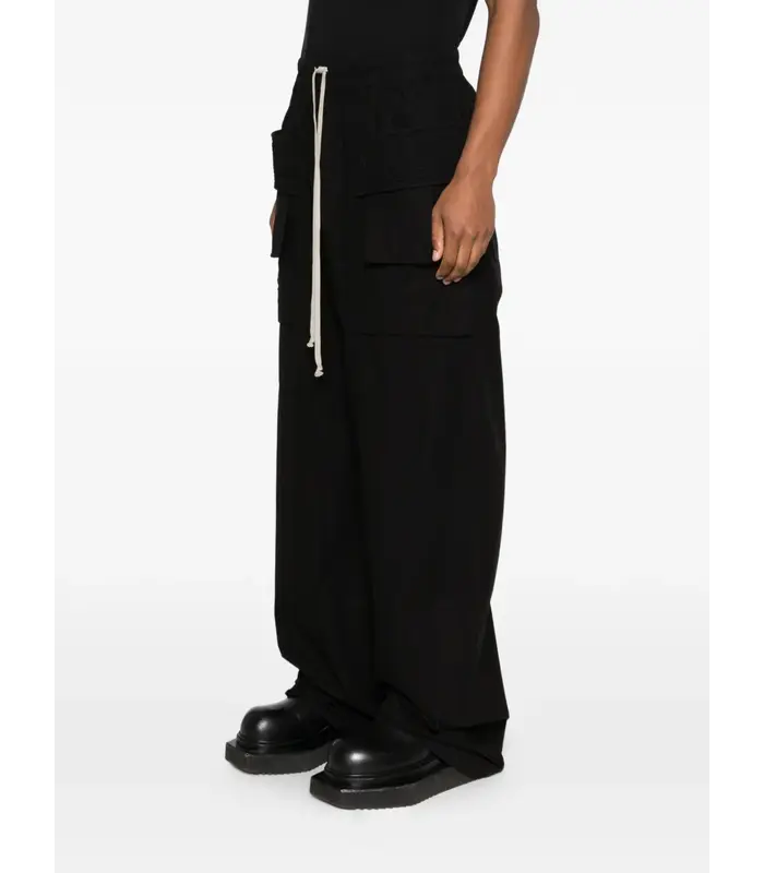 PANTALONI CREATCH WIDE CARGO DRAWSTRING BLACK