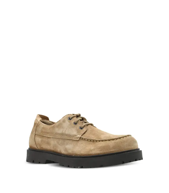 HIGHWOOD MOC LACE LOW SUÈDE GRAY TAUPE