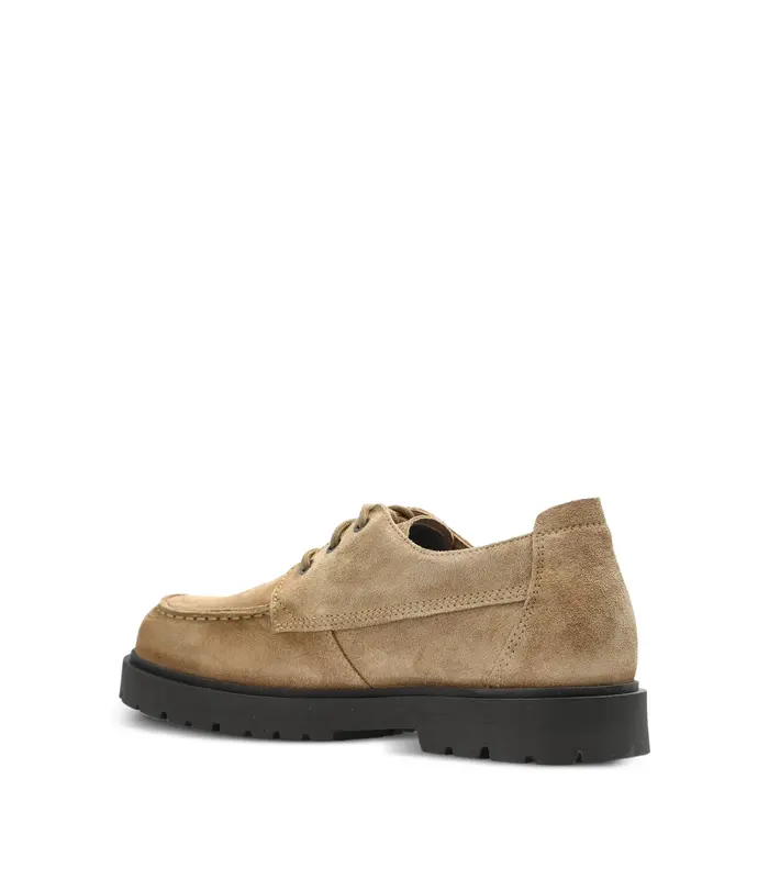 HIGHWOOD MOC LACE LOW SUÈDE GRAY TAUPE