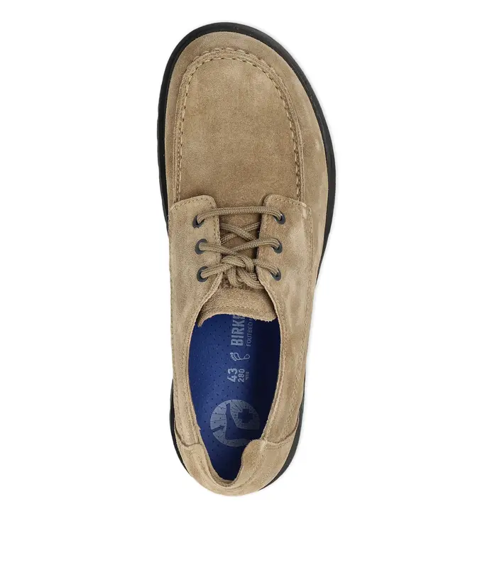 HIGHWOOD MOC LACE LOW SUÈDE GRAY TAUPE