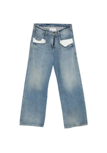 MAISON MARGIELA pants 5 pockets light blue indigo