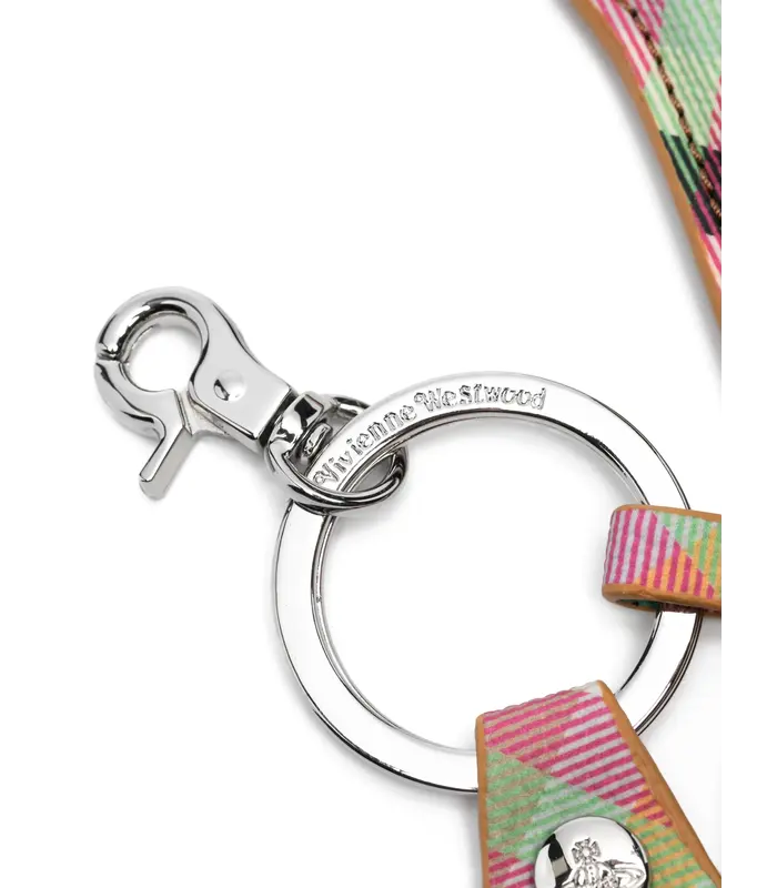 FLAT PENIS KEYRING HEATHER PLAID