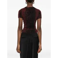 MESH BABY TEE PRINTED PYTHON BROWN/BLACK