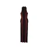 JEAN-PAUL GAULTIER MESH HIGH NECK LONG DRESS PRINTED PYTHON BROWN/BLACK