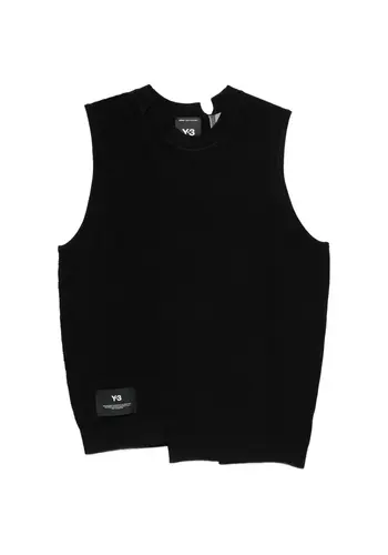 Y-3 gfx knit vest black