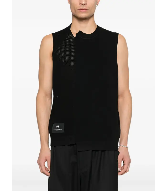 GFX KNIT VEST BLACK