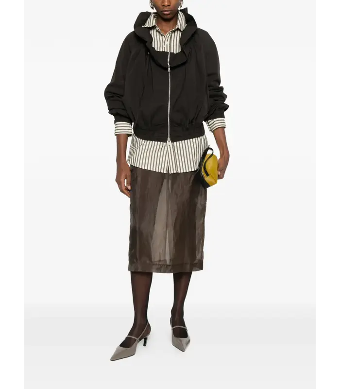 VOLY JACKET DARK BROWN