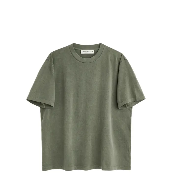 BOX T-SHIRT WORN OLIVE LEGACY JERSEY