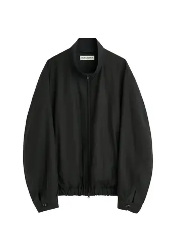 OUR LEGACY casino jacket still black calm cupro cotton