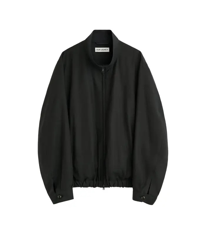CASINO JACKET STILL BLACK CALM CUPRO COTTON