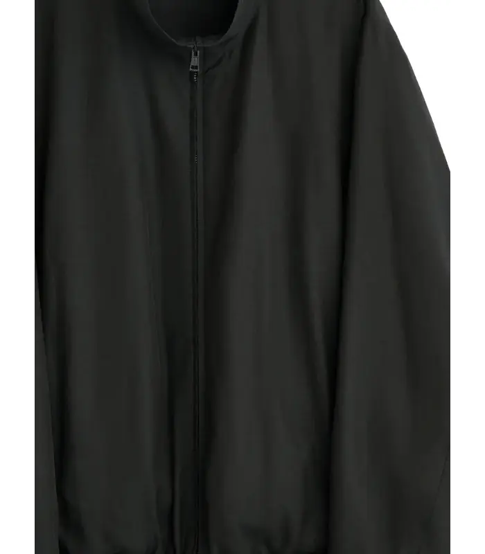 CASINO JACKET STILL BLACK CALM CUPRO COTTON