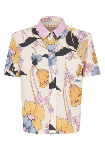 MARNI shirt yellow multi color