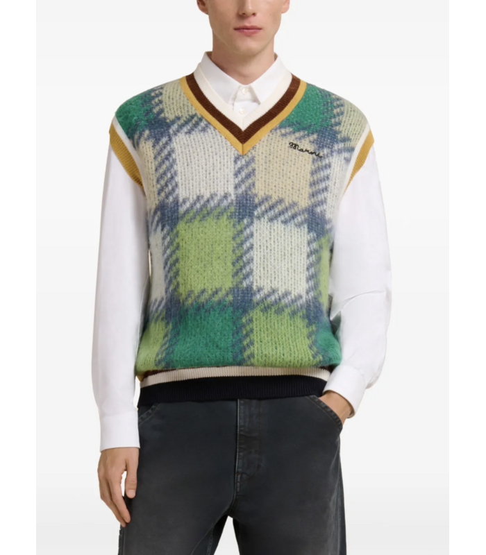 V NECK SWEATER SEA GREEN