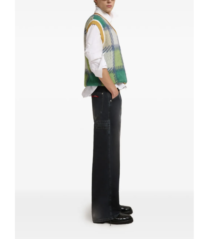 V NECK SWEATER SEA GREEN