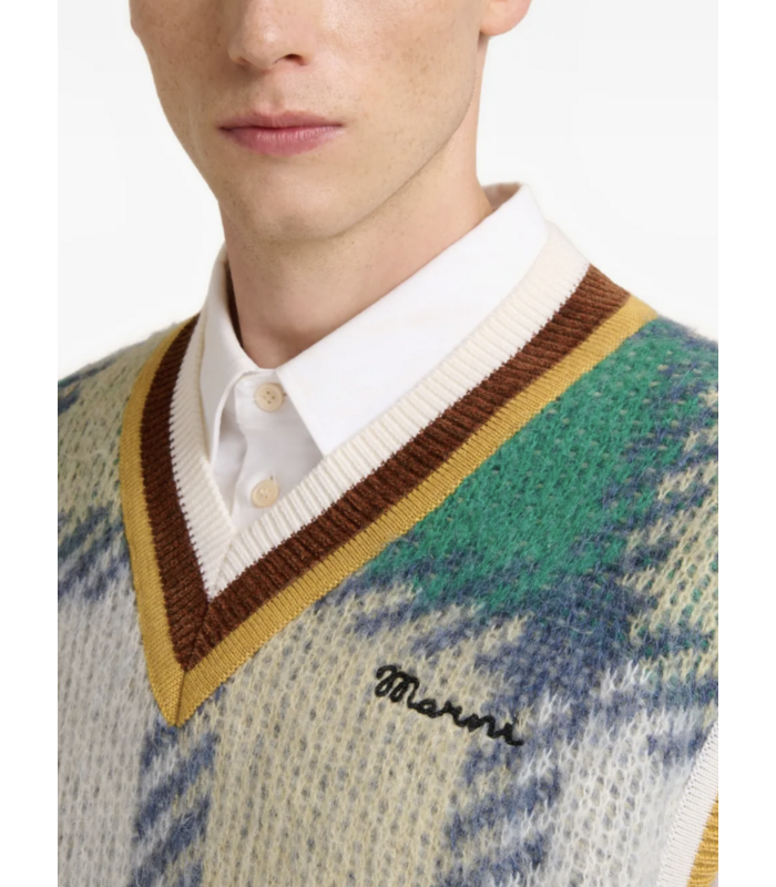 V NECK SWEATER SEA GREEN