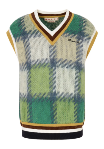 MARNI v neck sweater sea green