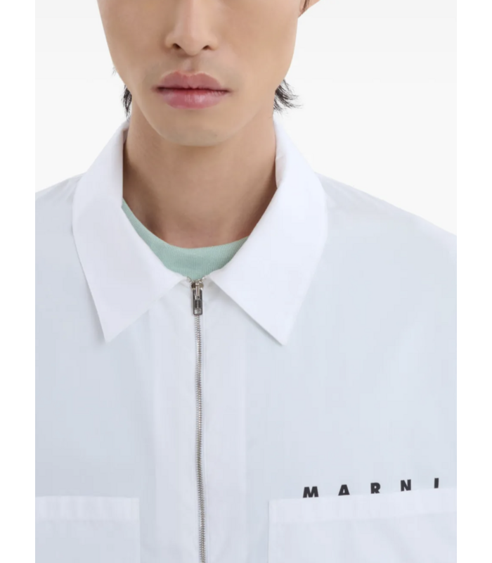 shirt zip up lily white