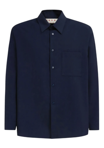 MARNI l/s shirt blublack