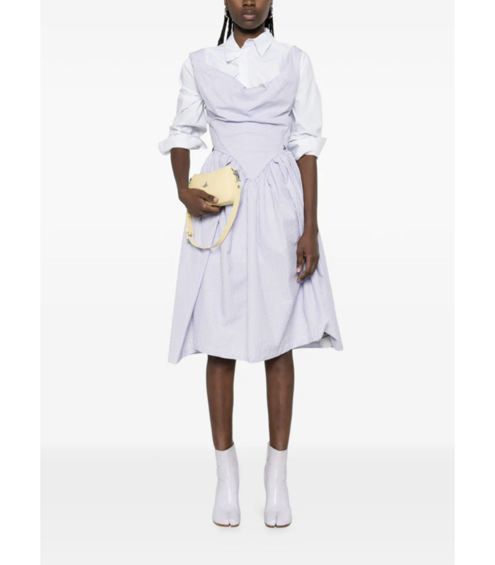 VIVIENNE WESTWOOD SUNDAY DRESS WHITE/BLUE STRIPE