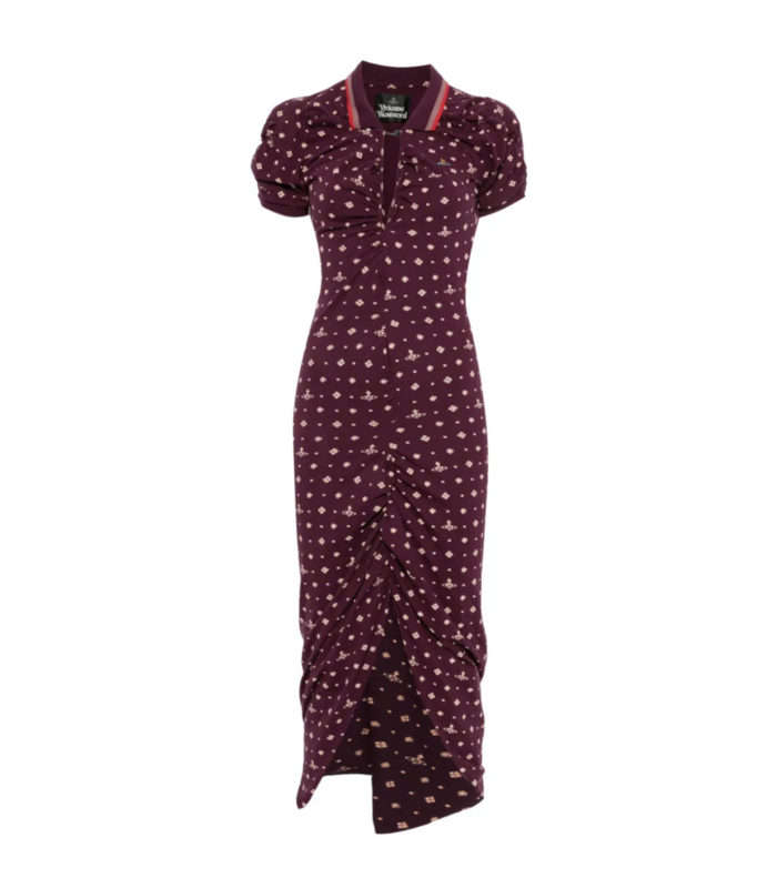 PULLING DRESS IKAT/BURGUNDY