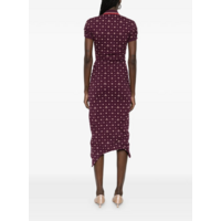 PULLING DRESS IKAT/BURGUNDY