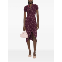 PULLING DRESS IKAT/BURGUNDY