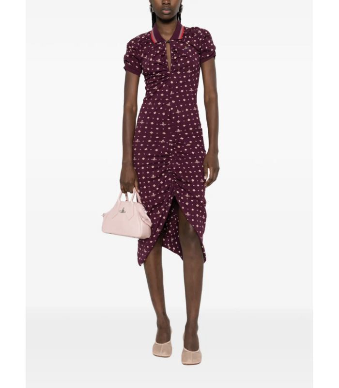 PULLING DRESS IKAT/BURGUNDY