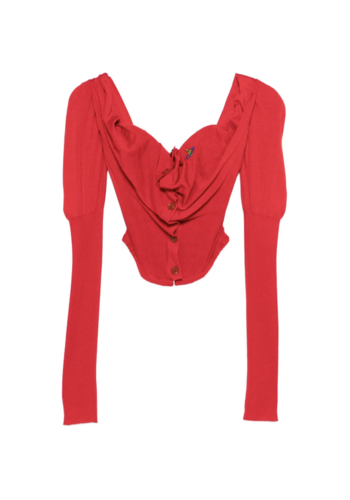 VIVIENNE WESTWOOD bea corset cardi red