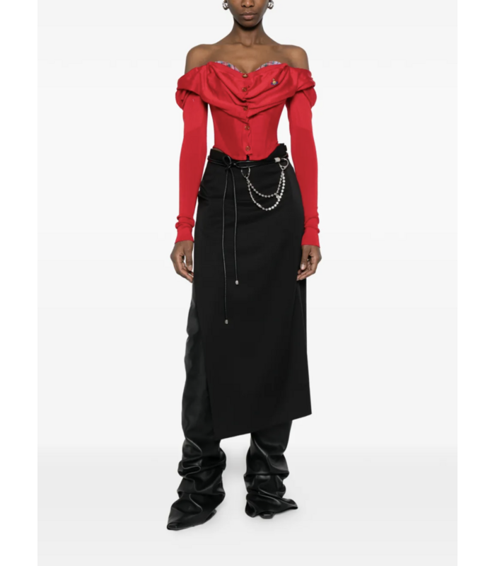 BEA CORSET CARDI RED