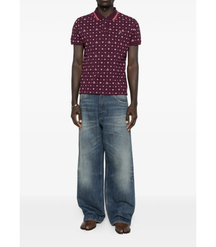 CLASSIC POLO IKAT/BURGUNDY