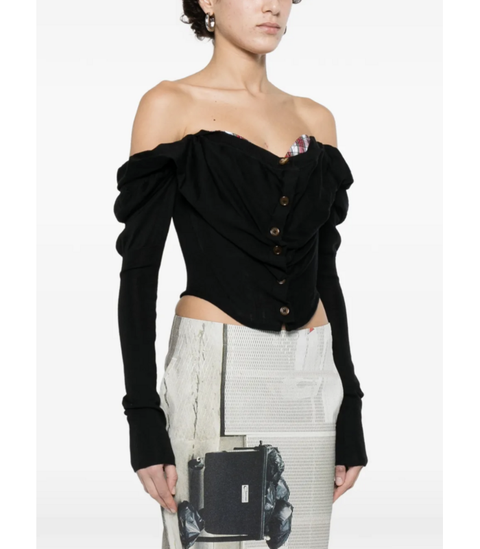 BEA CORSET CARDI BLACK