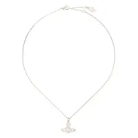 GRACE BAS RELIEF PENDANT PLATINUM / CRYSTAL