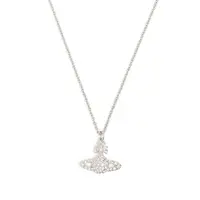 GRACE BAS RELIEF PENDANT PLATINUM / CRYSTAL