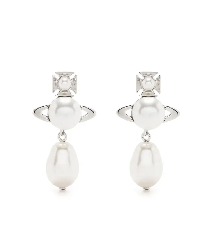 INASS EARRINGS PLATINUM / CREAMROSE