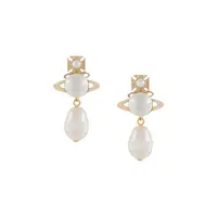 INASS EARRINGS GOLD / CREAMROSE