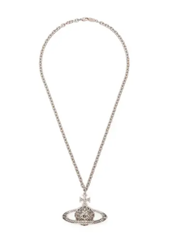 VIVIENNE WESTWOOD man. bas relief pendant platinum / black diamond