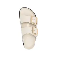 ARIZONA DROPLET BUCKLE NATURAL LEATHER PATENT HIGH-SHINE ECRU