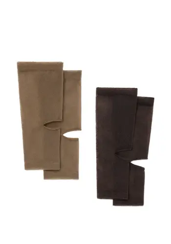 LEMAIRE guêtre tulle dark chocolate/khaki brown