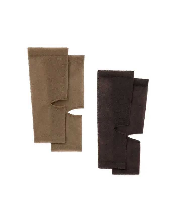 GUÊTRE TULLE DARK CHOCOLATE/KHAKI BROWN