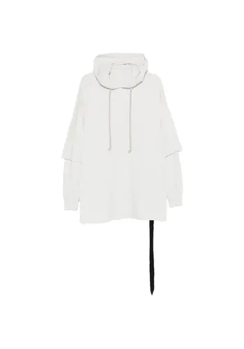 RICK OWENS DRKSHDW t-shirt tommy hustler hoodie milk wash