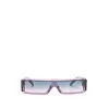 RICK OWENS SUNGLASSES GETHSHADES VIOLET TEMPLE/VIOLET DEGRADE LENS
