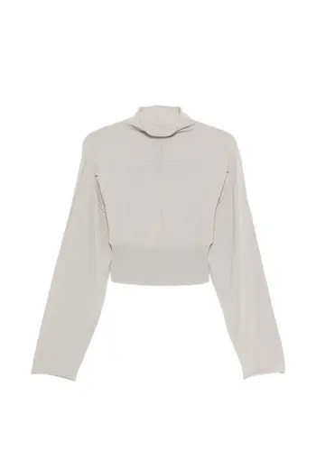 RICK OWENS con cropped top pearl