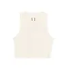 RICK OWENS TOP CROPPED TANK BUTTER