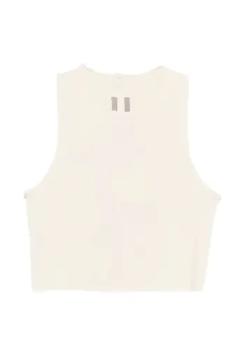 RICK OWENS top cropped tank butter
