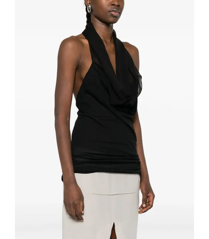 TOP SUNBURN HALTER BLACK