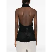 TOP SUNBURN HALTER BLACK