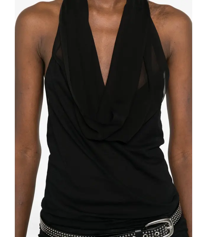 TOP SUNBURN HALTER BLACK