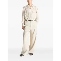 STRAIGHT TAILORED PANTS OAT MILK