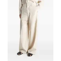 STRAIGHT TAILORED PANTS OAT MILK